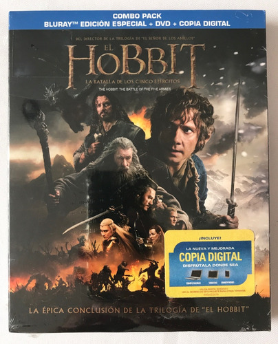 El Hobbit La Batalla De Los 5 Ejercitos Bluray Lotr Anillos (Usado)