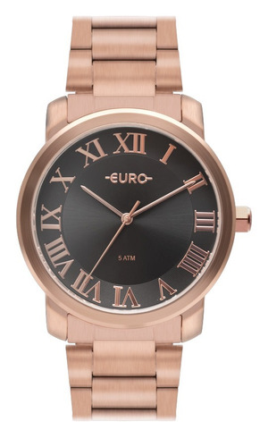 Relógio Rose Feminino Euro Cor do fundo Preto