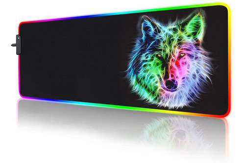 Mouse Pad Rgb Led Para Juegos 80x30 Cm Antideslizante Mouse Pad Rgb Led Para Juegos 80x30 Cm Antideslizante