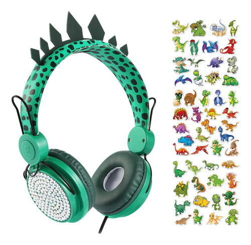 Auriculares Para Niños Charlxee Con Micrófono Dinosaurio