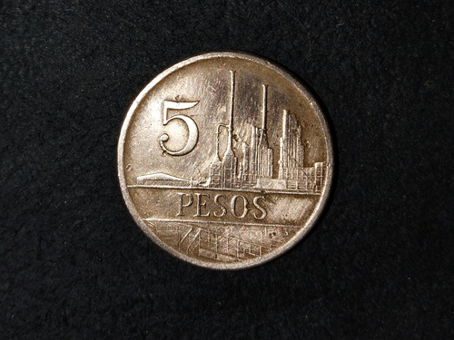 Moneda 5 Pesos Colombianos Año 1988