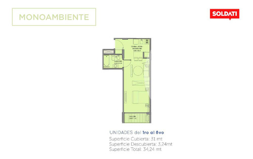 Departamento 1 Ambiente - Parque Centenario, Espai Centenario