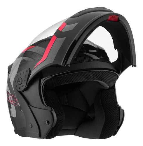 Capacete Moto Mixs Gladiator Delta Articulado Escamoteável