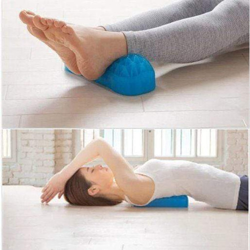 Cojin De Gel Elastico Premiun Para Cervicales Y Lumbares Color Negro/azul Negro/azul