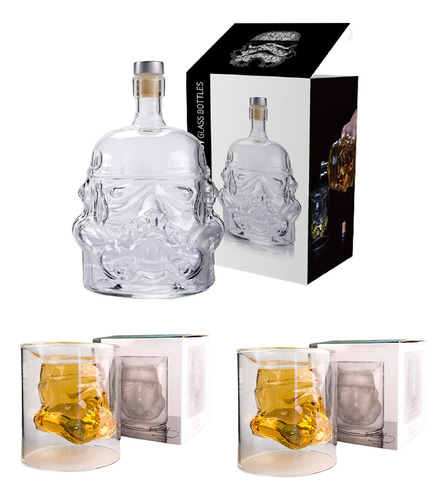 (c) Para Storm Trooper Decanter, Vaso De Whisky De Doble Cap