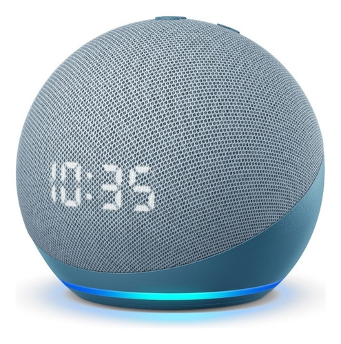 Amazon Echo Dot Echo Dot 4th Gen with clock con asistente virtual Alexa, pantalla integrada color twilight blue 110V/240V