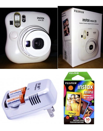 Fujifilm Polaroid Instax Mini 26 Blanco Cargador No Mini 8 9