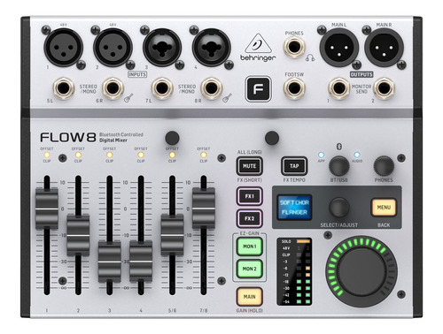 Mixer Digital Behringer Flow 8 Interface De Audio Usb Blueto