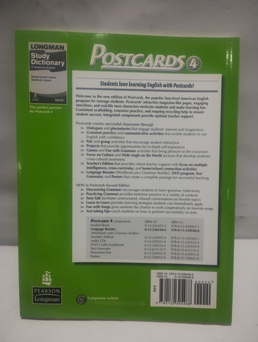 Postcards 4 Workbook. With Grammar Builder Language Booster