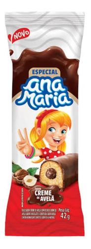 Bolinho Ana Maria Sabor Creme De Avelã 42gr - Kit Com 6