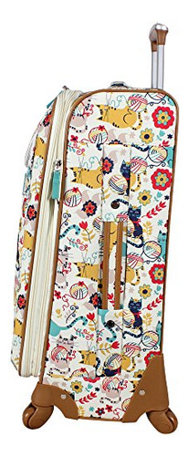 Equipaje Lily Bloom 28puLG Expandible Con Ruedas Giratorias