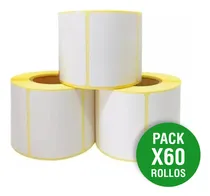 Comprar Pack X60 Rollos Etiquetas Térmicas 55x44 Mm Autoadhesivas Para Balanzas Systel Cuora Max Para Comercio Verduleria Carniceria