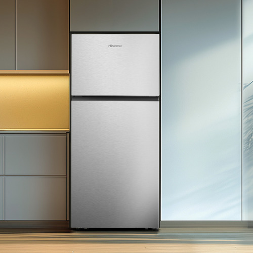 Hisense RT19N6ACX-Refrigerador Top mount,19 pies cúbicos,Control digital táctil,Total No Frost,Puerta reversible,75x79x169cm(AnchoxLargoxAlto),Gris