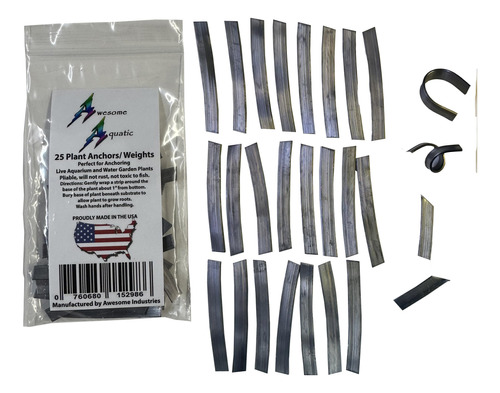 Pack De 25 Cintas De Plomo Plant Anchors Para Plantas Vivas