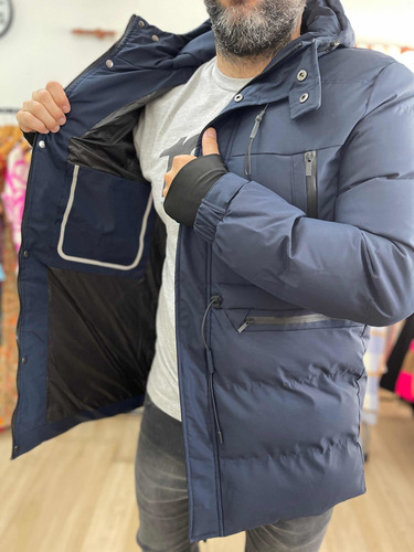 Imagen 3 de 5 de Campera Puffer Larga Inflable Impermeable Mujer The Big Shop
