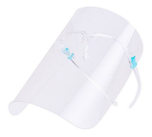 Careta Protectora Facial Lentes De Protección Cubrebocas 6pz Color Trasparente