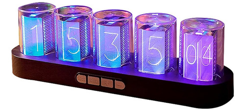 Guazi Store Imitación Nixie Tube Clock Rgb Creative Clock 16