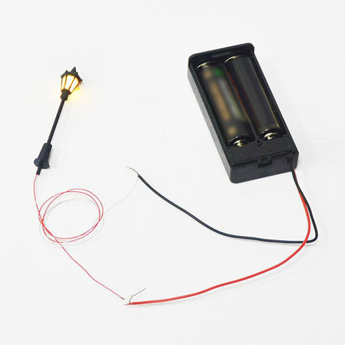 10x1:75 Escala Modelo De Poste De Luz, Trem Modelo, Luzes