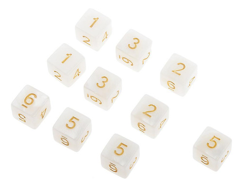10 Piezas Juguetes De De Dados De 6
