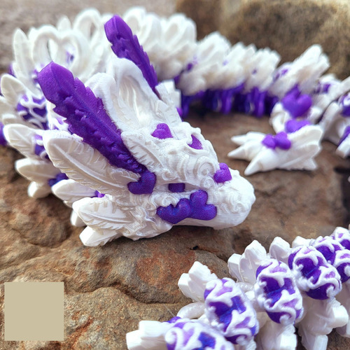 Heart Dragon Articulado X2 Archivos Para Impresión 3d