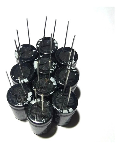 Kit De Capacitores Eletrolíticos De 10 Peças Radial 68uf