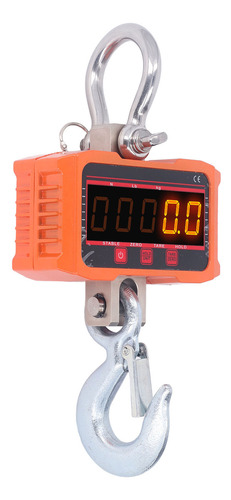Báscula Electrónica Con Gancho, Grúa, Pantalla Led Roja Y Ve