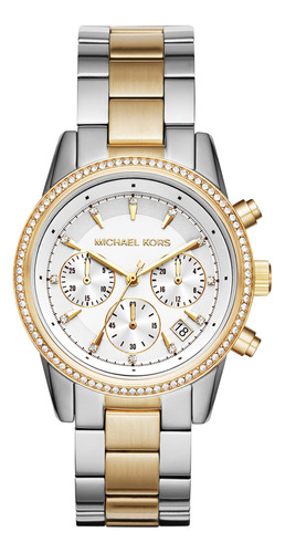 Reloj Michael Kors Ritz Para Mujer En Tono Plateado Mk6474