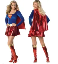 Comprar Disfraz De Super Héroes Mujer Maravilla Heroínas Super Woman Super Girl Adulto