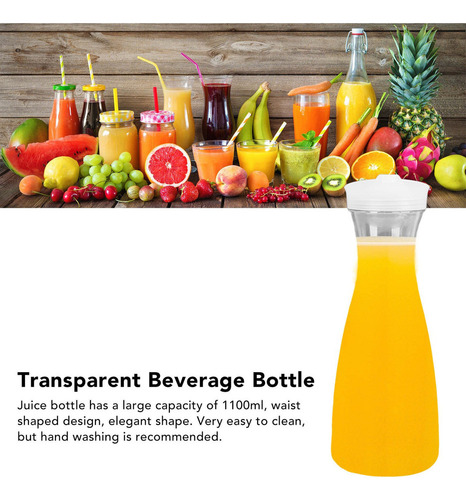 Recipiente Para Bebidas, Plástico Transparente Resistente A