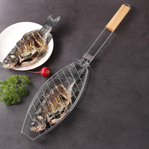 Ha Cesta Para Assar Peixe Para Cozinhar Peixe Inteiro, Para