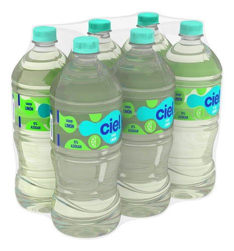 Agua Saborizada Ciel 0% Azúcar Limón 1l 6 Pack