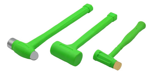 Grip 3 Pc Deadblow Hammer Set - 12 Oz Brass Hammer, 1 Lb ...