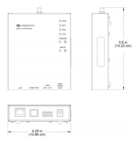 Extensor De Rango Para Señales Rf, Crestron Cen-hprfgw