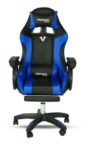 Imagen 1 de 8 de Silla Gamer Daewoo Shooter Reclinable + Apoyapies Dw-sga001