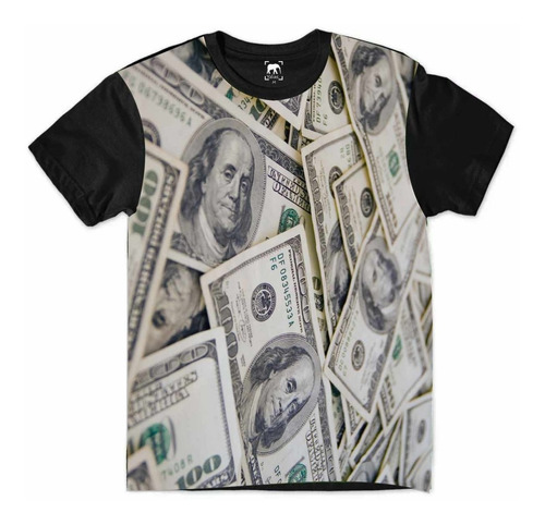 Camiseta Plus Size Benjamin Franklin Dolar Gangsta G1 A G6