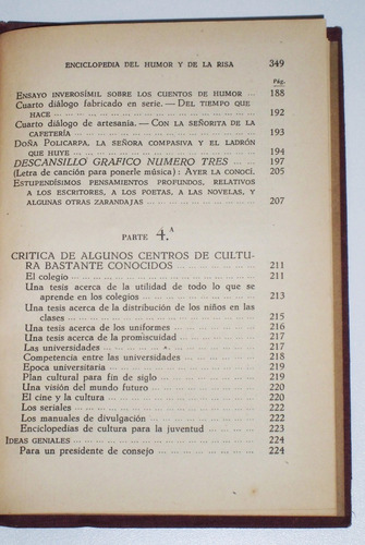 Enciclopedia Del Humor Y De La Risa / Noel Claraso (Usado)