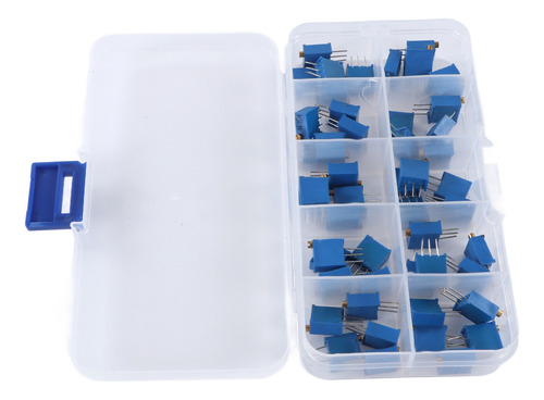 Potenciômetro De Resistência Variável 50pcs 3296w Ajustável