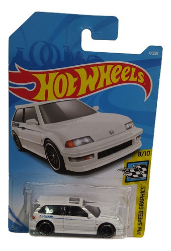 Hot Wheels 90 Honda Civic Ef  K-102  #4 2019 