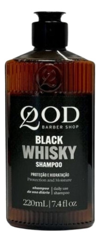  Shampoo Old School Whisky 220ml Hidratação Profunda Qod