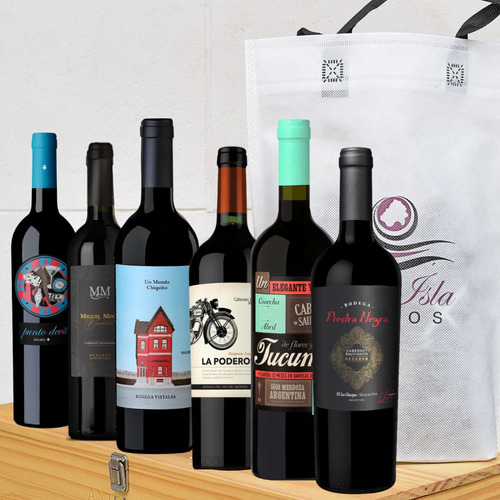 Imagen 2 de 10 de Vino Caja Degustación Entry Level Tintos 6 Botellas --