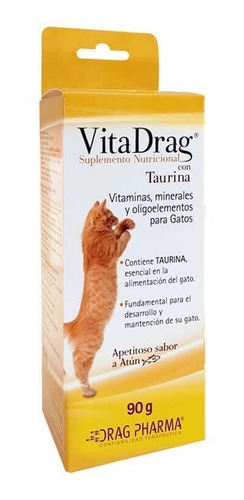 Vitadrag Suplemento Nutricional Para Gatos 90 Gr/boxcatchile