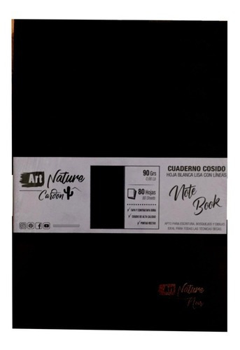 Imagen 1 de 1 de Plantec art nature Tapa Dura 80 hojas 90gr unidad x 1 29.7cm x 21cm cardon