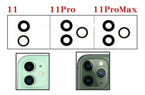 Lente Camara Trasera iPhone 11 11 Pro 11 Pro Max + Tienda