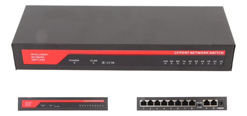Gigabit Ethernet 10 Puertos 1000 M Auto Mdi Mdix Plug And Pl