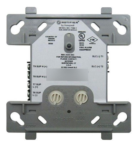 Módulo Monitor Dual Direccionable Two Class B Circuitos