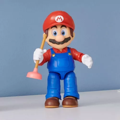 The Super Mario Bros. Movie - Figuras de acción de 5 pulgadas Serie 1 -  Figura de Mario con accesorio de émbolo