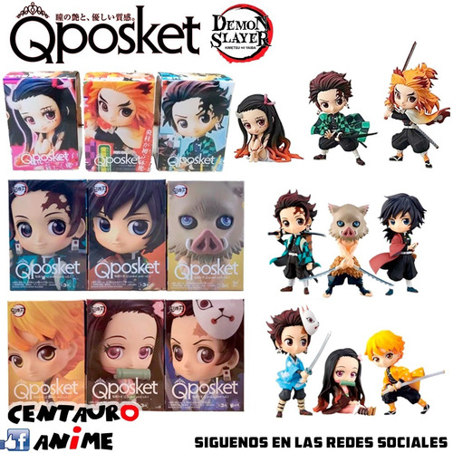 Figuras Anime Kimetsu No Yaiba Qposket - Caja