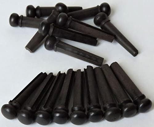 Pins De Puente De Guitarra Ébano De 6 Piezas De Cuerda Para