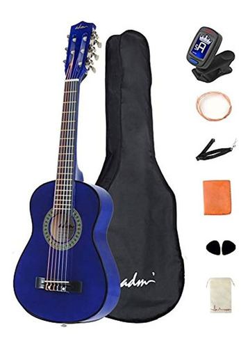 Adm Principiante Guitarra Clasica Nailon 30 Pulgadas Con Bo