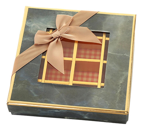 Caja De Presentación De Chocolate, 9 Rejillas, Caja De